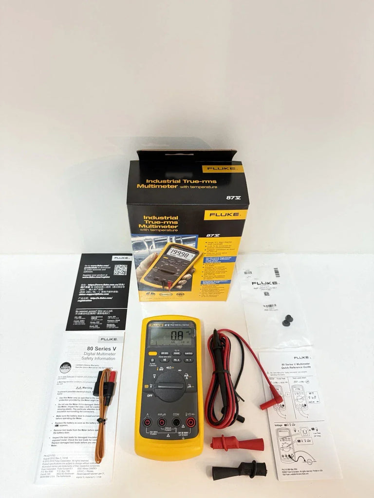 Fluke 87-V Industrial True RMS Digital Multimeter - 2024 Model - ZYYKZ Test Equipment