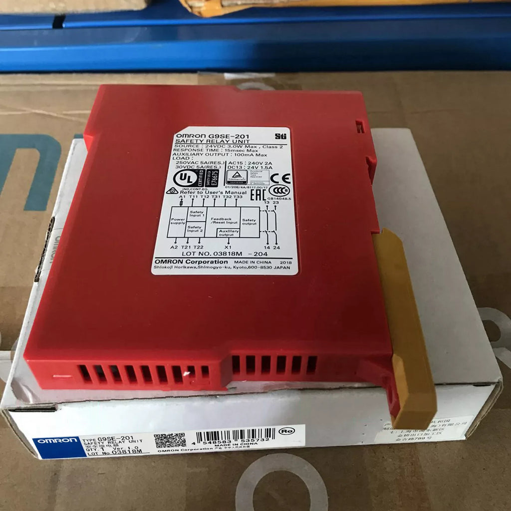 Omron G9SE-201 DC24V Safety Relay - Single Pole, New in Box - ZYYKZ Test Equipment
