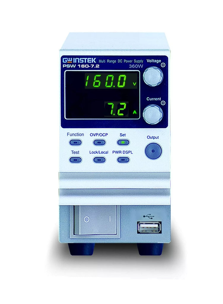 GW Instek PSW 160-21.6 Programmable DC AutoRange Power Supply - 1080W, 160V, 21.6A