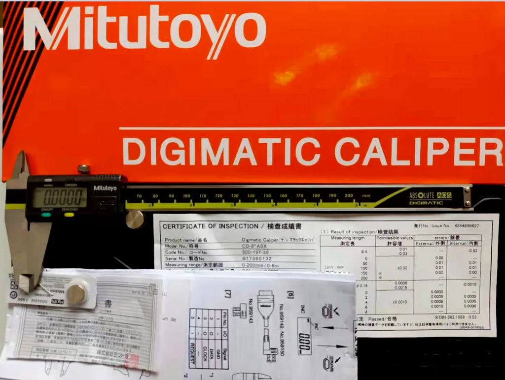 Mitutoyo 500-193-30 300mm Absolute Digital Vernier Caliper with LCD Display - ZYYKZ Test Equipment