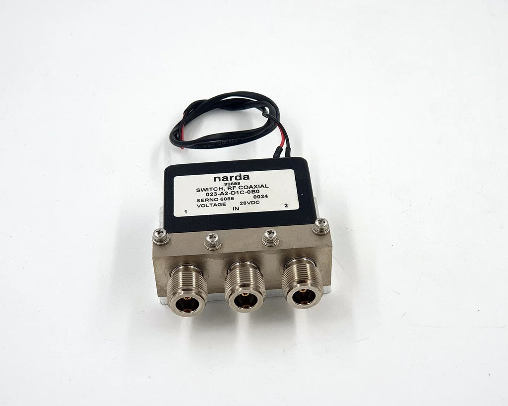 Narda 023-A2-D1C-0B0 Microwave Coaxial RF Switch - ZYYKZ Test Equipment