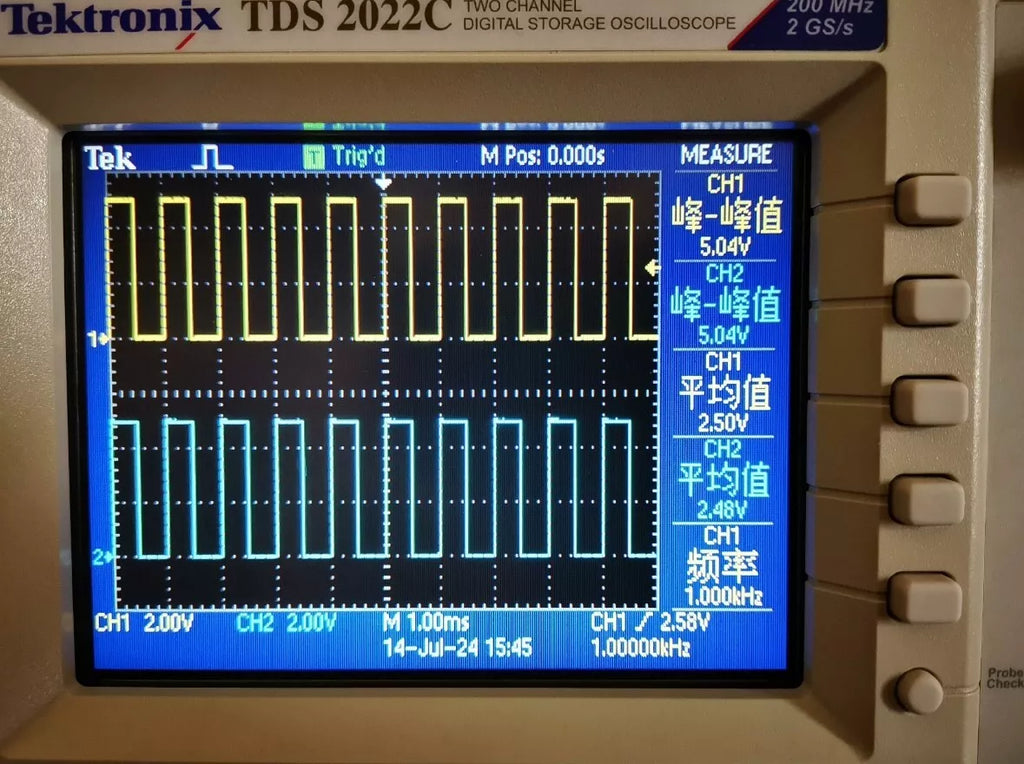 Tektronix TDS2022C Digital Oscilloscope - 200 MHz, 2 Channels, 2GS/s - Used
