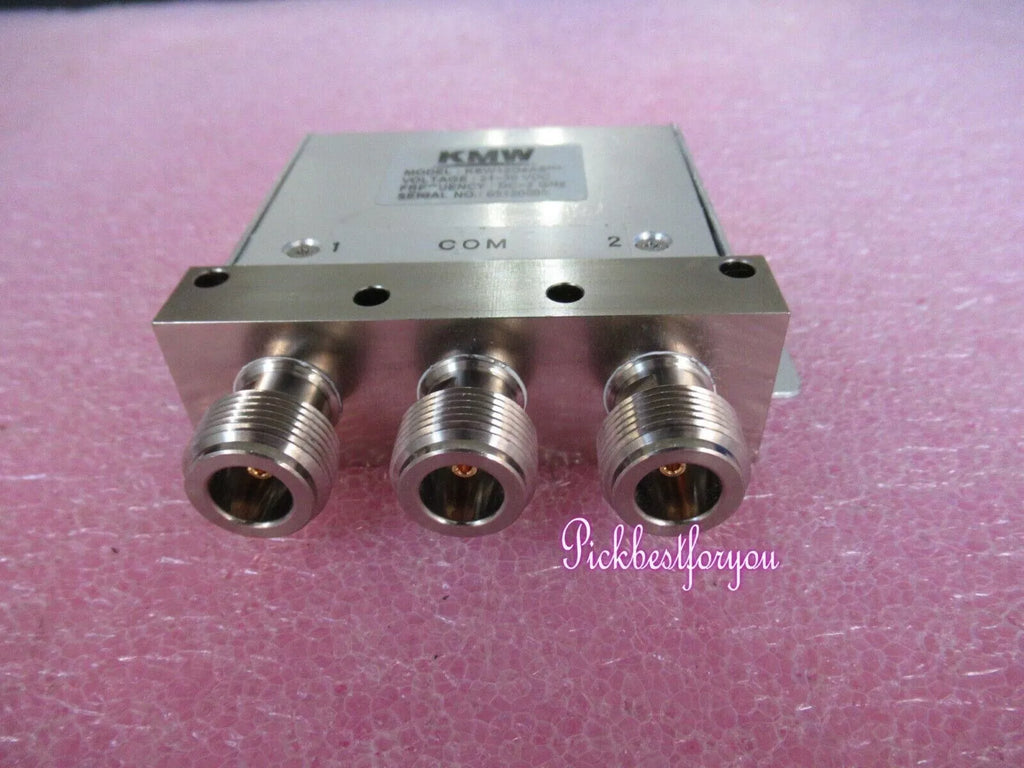 KMW KSW12O4AS DC-3GHz 21-30V N RF Microwave SPDT Coaxial Switch