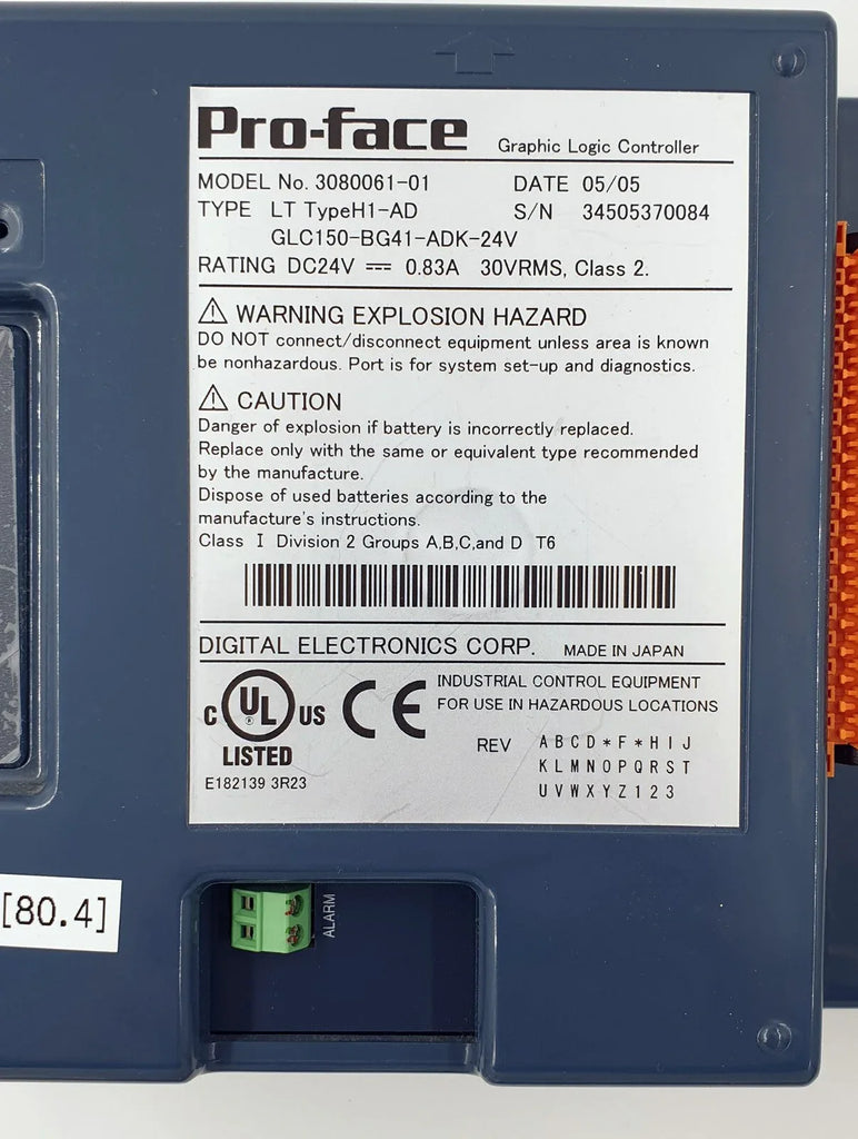 Pro-face GLC150-BG41-AD K-24V Industrial Touch Panel Display - ZYYKZ Test Equipment