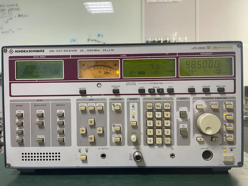Rohde & Schwarz ESVS10 EMI Test Receiver 20 MHz to 1000 MHz - ZYYKZ Test Equipment