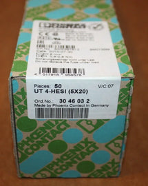 Phoenix Contact UT 4-HESI 6.2mm Wide DIN Rail Fuse Terminal Block - ZYYKZ Test Equipment