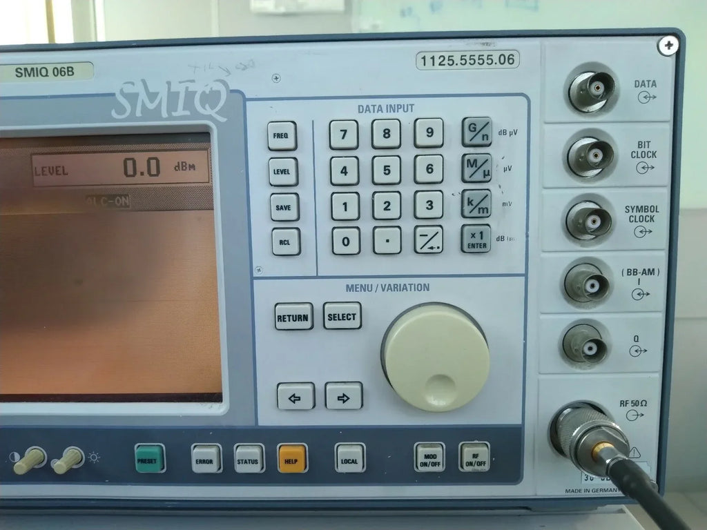 SMIQ06B Vector Signal Generator 300 kHz to 6.4 GHz by Rohde & Schwarz - ZYYKZ Test Equipment