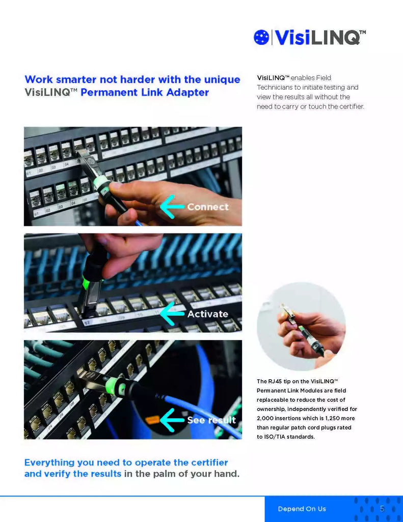Trend Networks FiberTEK IV Series Fiber Data Cable Meter