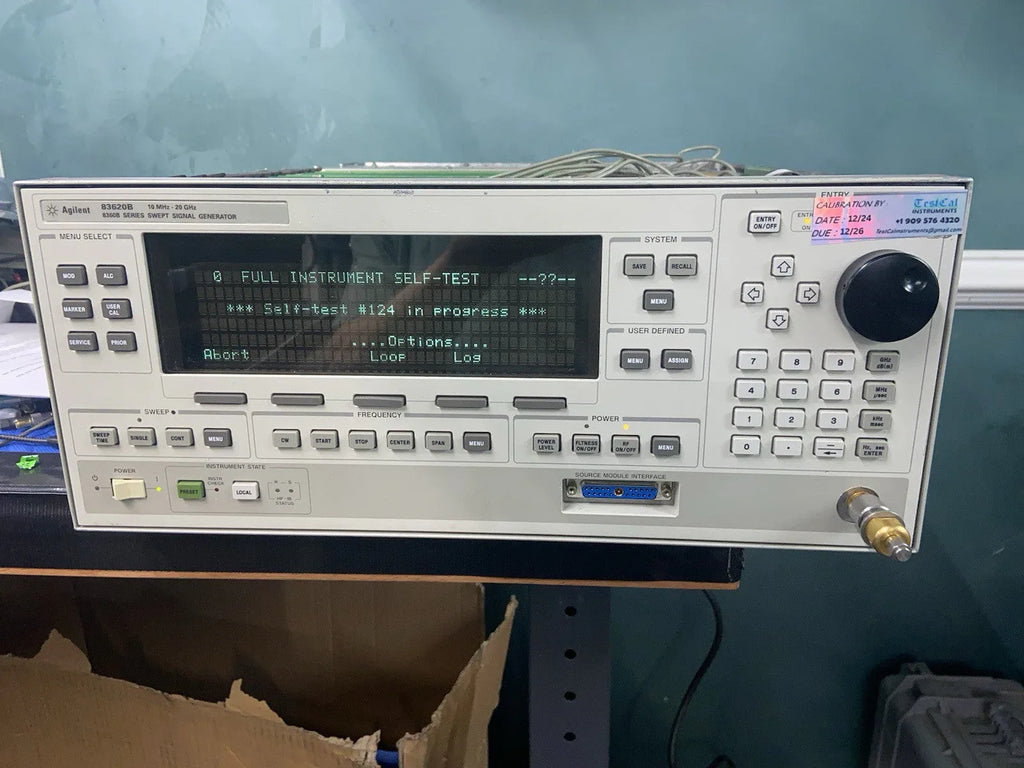 HP Agilent 83630A/83620A Signal Generator 10 MHz–24.5 GHz with Options 1, 6, 8 - ZYYKZ Test Equipment