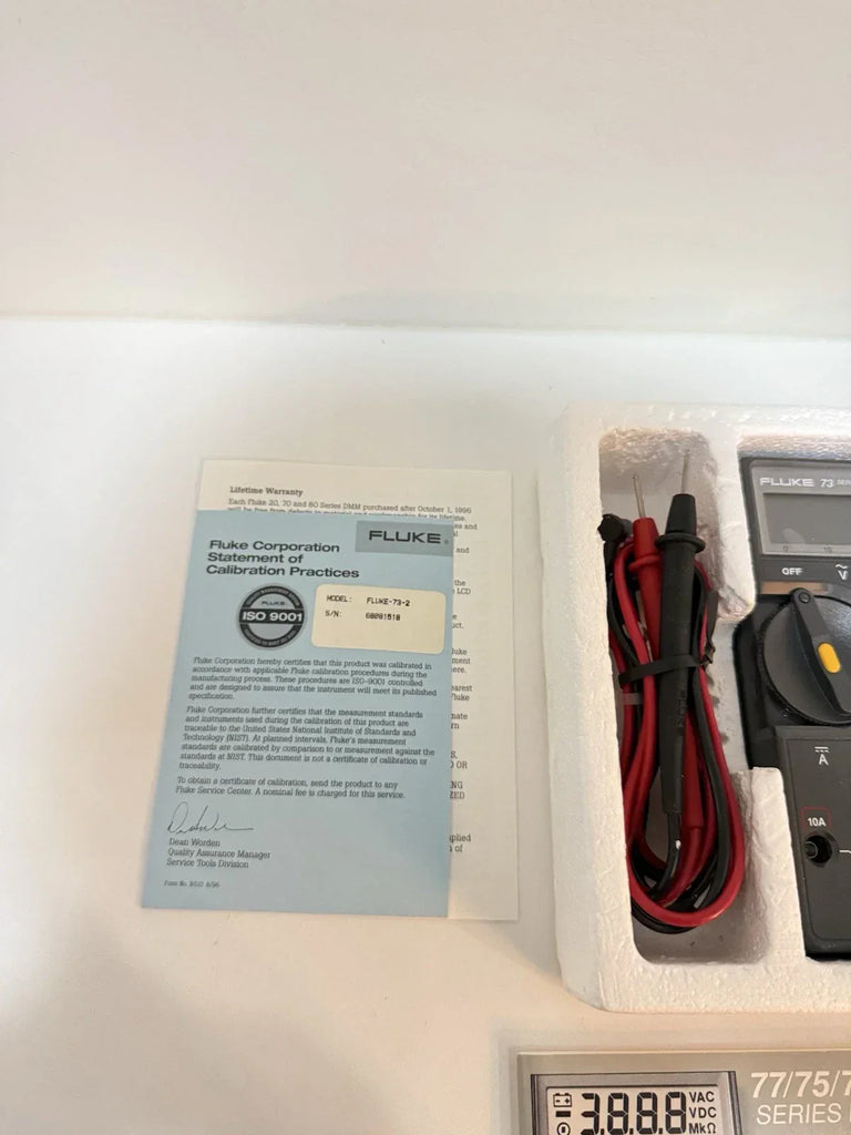 Fluke 73 Series II Digital Multimeter – True RMS, Durable Design - ZYYKZ Test Equipment