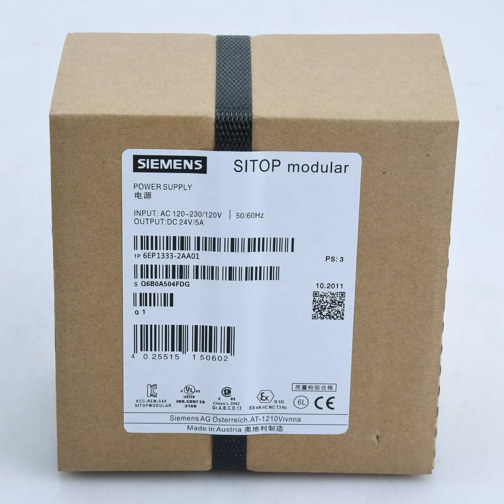 Siemens 6EP1333-2AA01 Industrial Power Supply Module 24V 6A - ZYYKZ Test Equipment