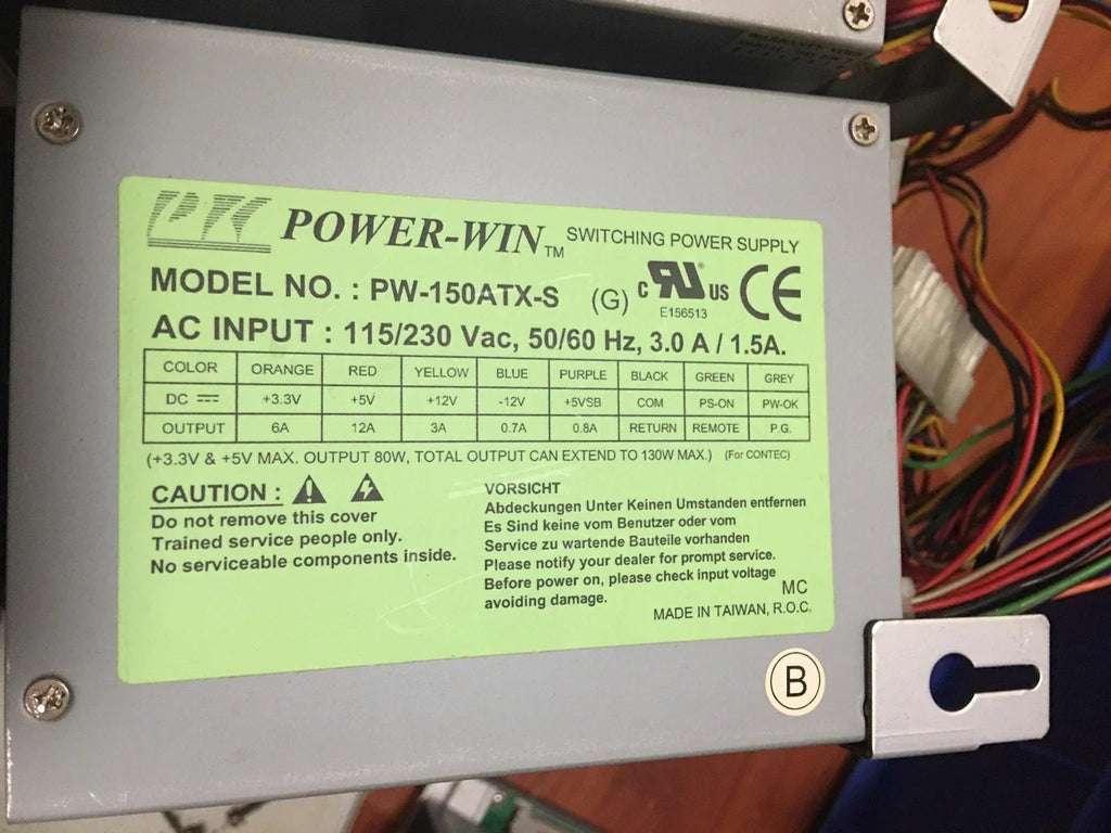 CONTEC ECH(PCI)BE-H7A PW-150ATX-S Compact Industrial Power Supply Unit - ZYYKZ Test Equipment
