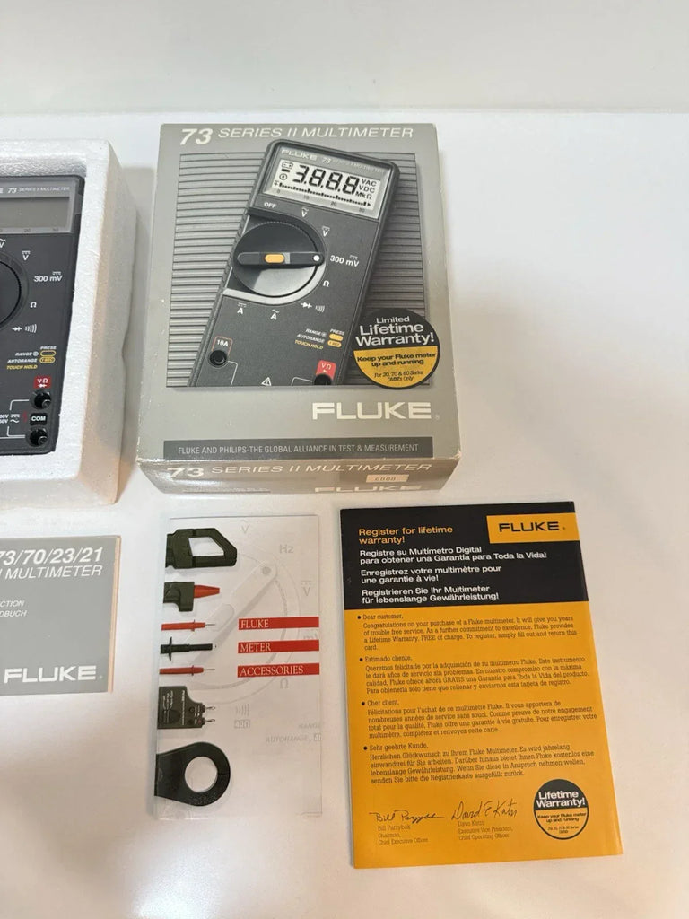 Fluke 73 Series II Digital Multimeter – True RMS, Durable Design - ZYYKZ Test Equipment