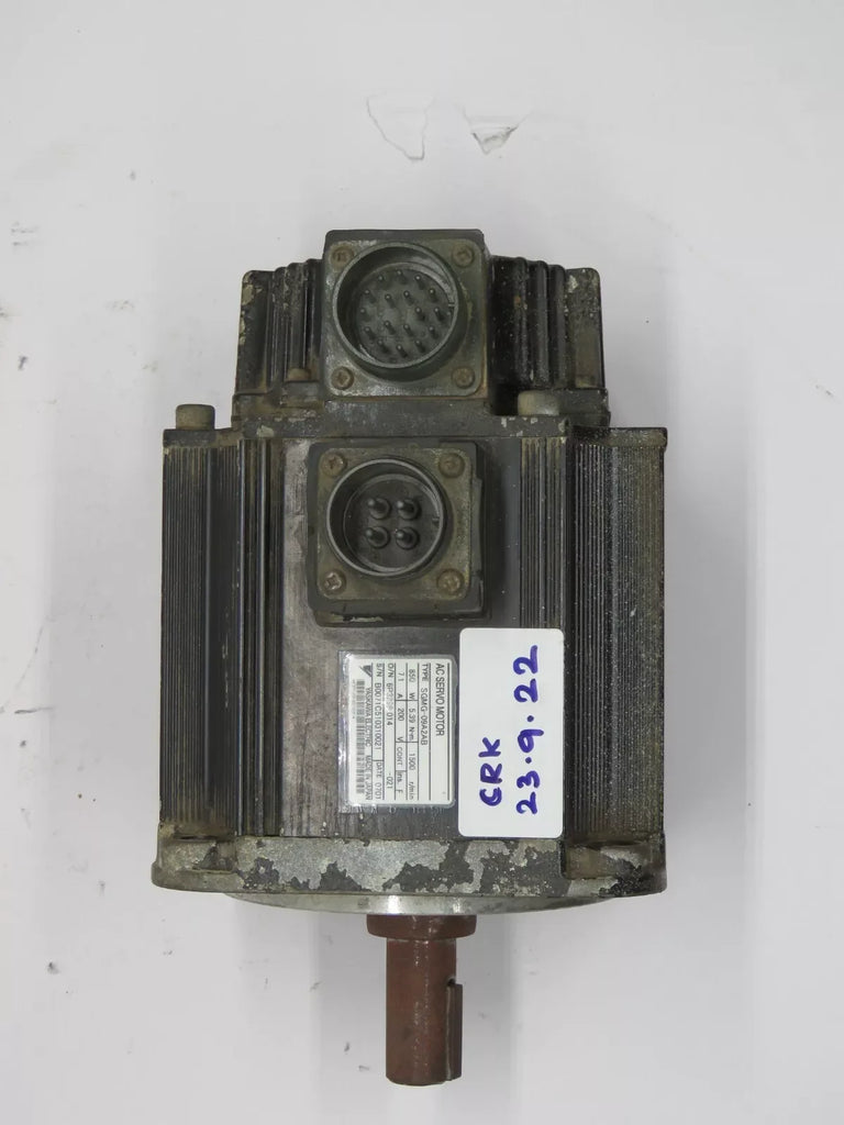 Yaskawa SGMG-09A2AB Synchronous AC Servo Motor 5.39 Nm 1500 RPM - ZYYKZ Test Equipment