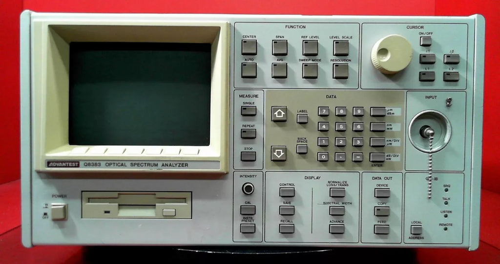 Advantest Q8383 Optical Spectrum Analyzer 500 to 1750nm - ZYYKZ Test Equipment