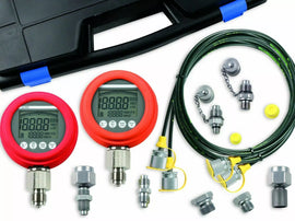 LR-Smart Tech HPKD20 Hydraulic Test Kit with Dual Pressure Gauges - 0.5% Accuracy, 8700 PSI