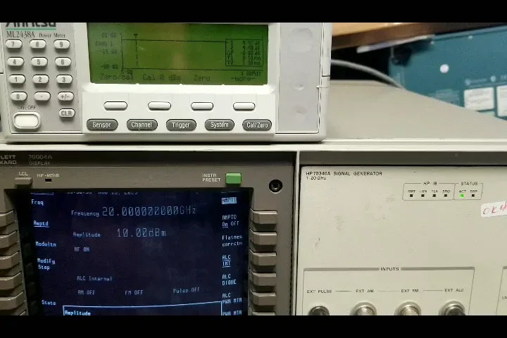 HP 70340A 20 GHz Synthesized RF Signal Generator - ZYYKZ Test Equipment