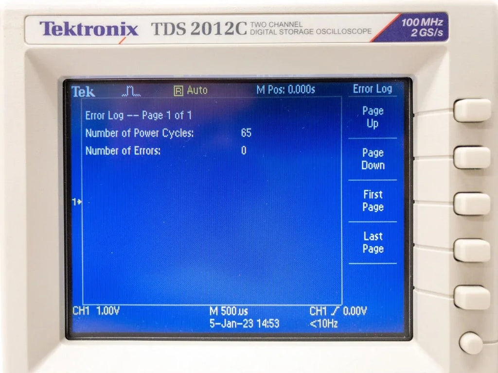 Tektronix TDS2012C 2-Channel 100MHz Digital Phosphor Oscilloscope - ZYYKZ Test Equipment