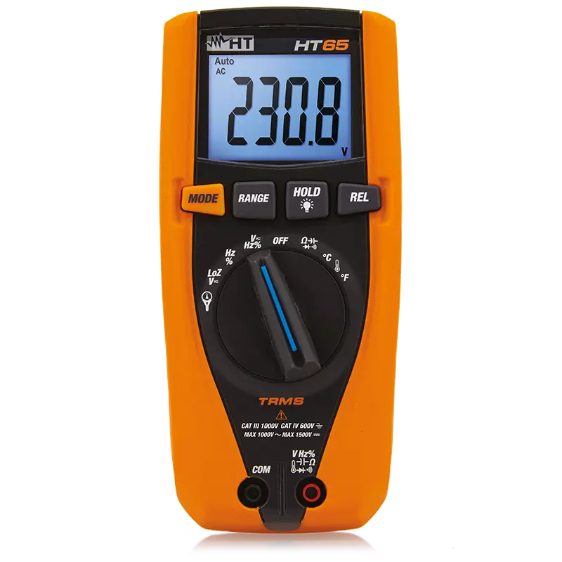 HT Instruments HT65 TRMS Digital Multimeter for DC Voltage Measurements Up To 1.5kV