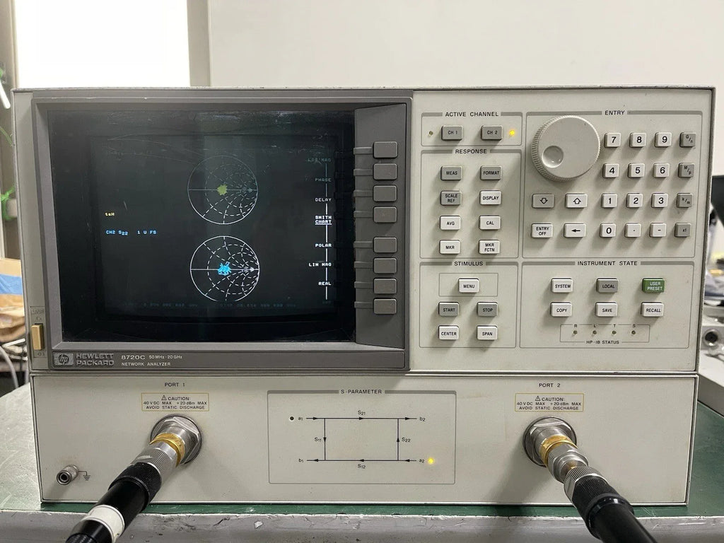 HP Agilent 8720C Network Analyzer - 50 MHz to 20 GHz, Options 001 & 010 - ZYYKZ Test Equipment
