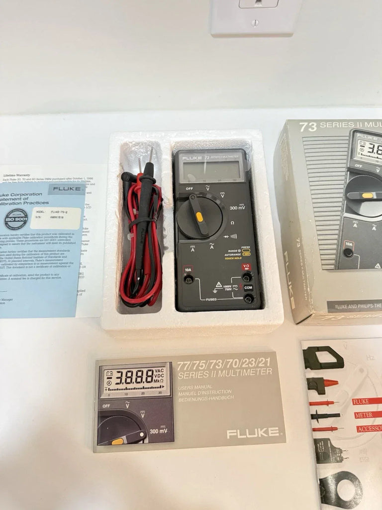 Fluke 73 Series II Digital Multimeter – True RMS, Durable Design - ZYYKZ Test Equipment