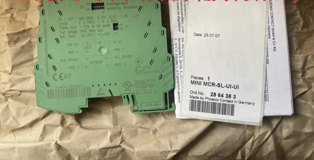 Phoenix Contact MCR-SL-UI-UI Configurable Isolating Amplifier Module - ZYYKZ Test Equipment