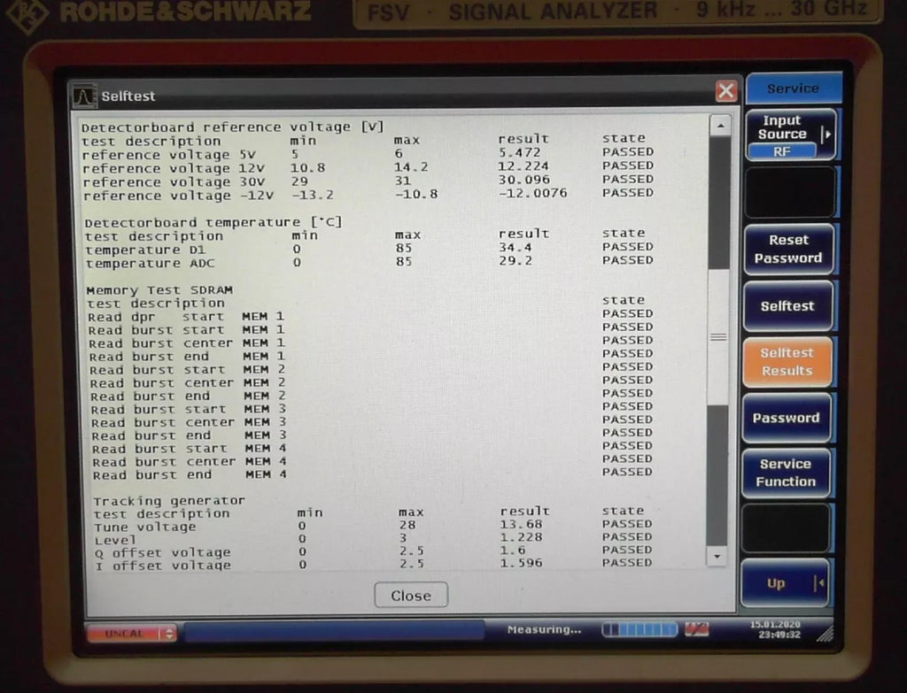R&S FSV30 9kHz-30GHz High-Performance Spectrum Analyzer with Options B22, B10, B3, B5, B9 - ZYYKZ Test Equipment