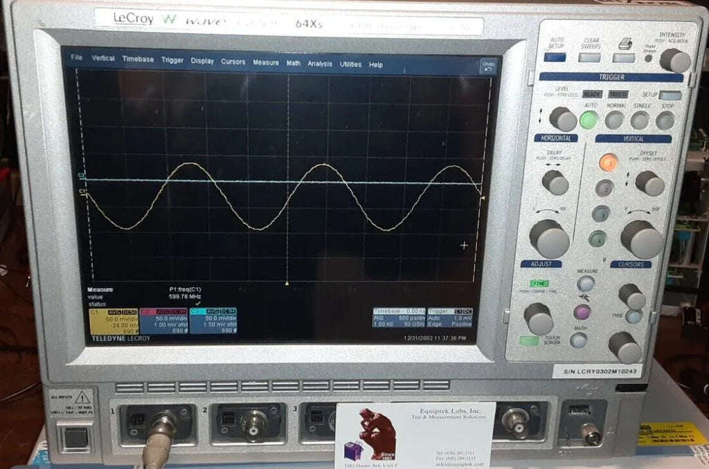 LeCroy WaveSurfer WR64Xs 600 MHz Digital Oscilloscope - ZYYKZ Test Equipment