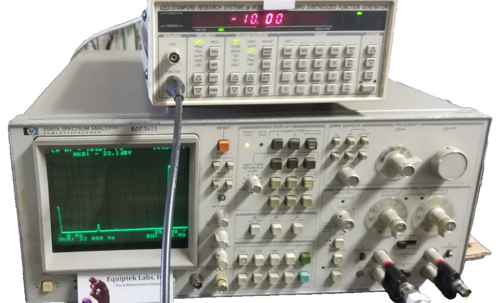 HP 3582A Low Frequency Spectrum Analyzer, 10 Hz to 100 kHz - ZYYKZ Test Equipment