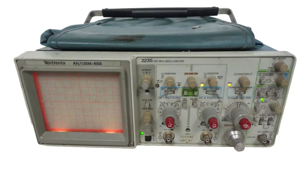 Tektronix 2235 100MHz Analog Oscilloscope AN/USM-488 - ZYYKZ Test Equipment