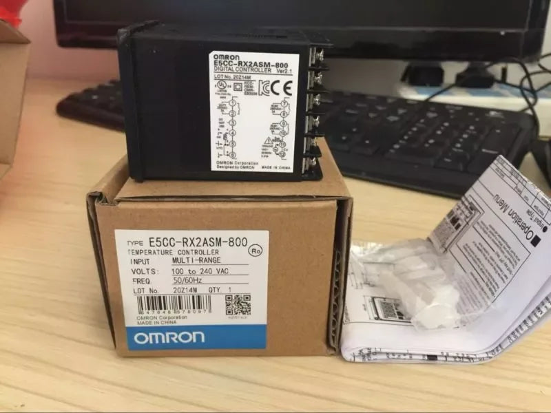 OMRON E5CC-RX2ASM-800 Digital Temperature Controller with Dual Display - ZYYKZ Test Equipment