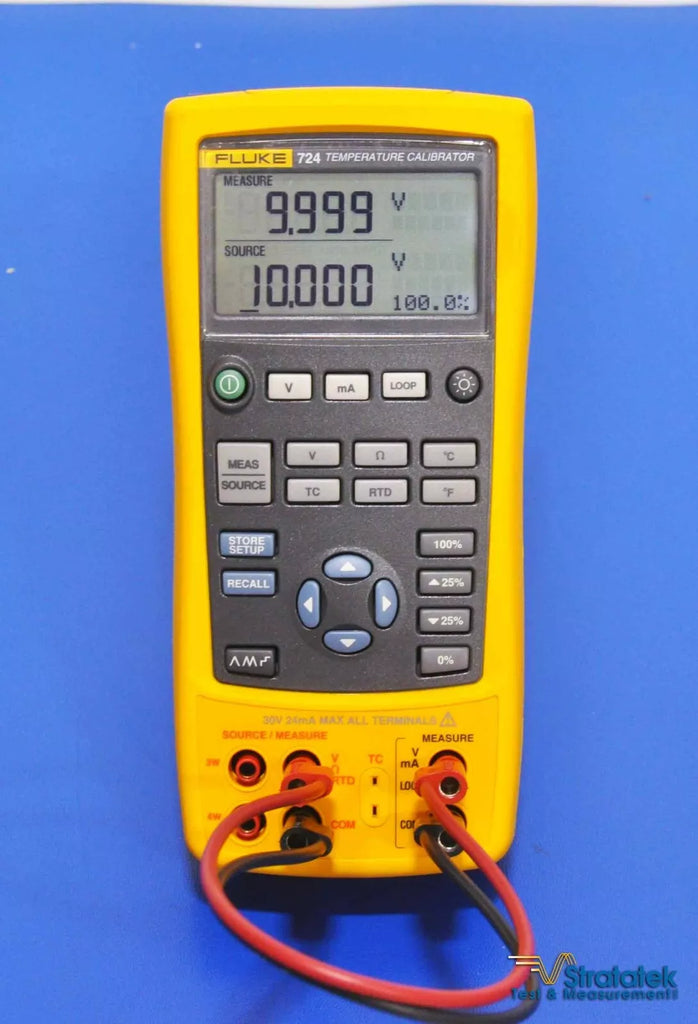 Fluke 724 Temperature Calibrator - NIST Calibrated Data Process Calibrator