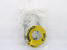 Load image into Gallery viewer, 15YE112 Emergency Stop Push Button with Safety Label Ring Cover - Industrial Control - ZYYKZ Test Equipment