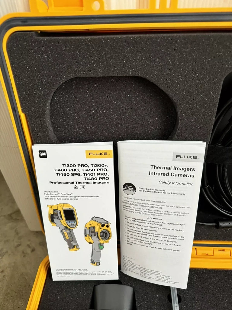 Fluke Ti480 PRO Thermal Imaging Camera 640x480, 60Hz with Dual Batteries & Charger - ZYYKZ Test Equipment