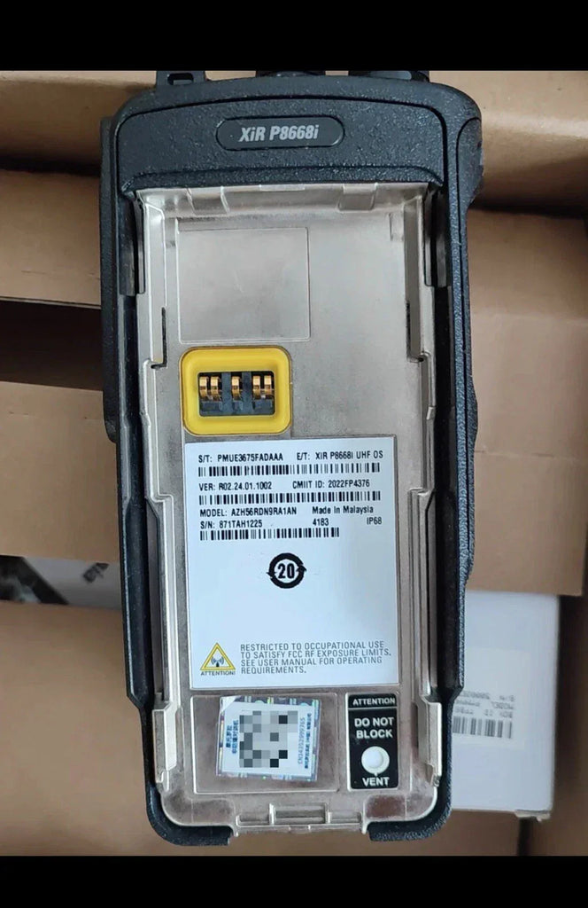 Motorola XIR P8668i Professional Digital Two-Way Radio - UHF, 5W - ZYYKZ Test Equipment