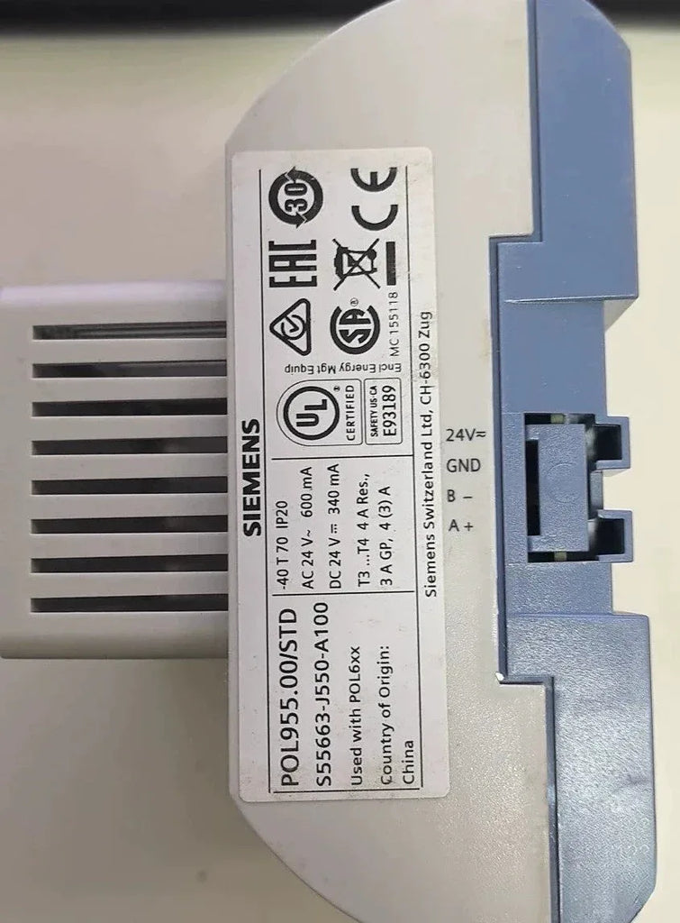Siemens POL955.00/STD AHU Extension I/O Module for HVAC Control - ZYYKZ Test Equipment