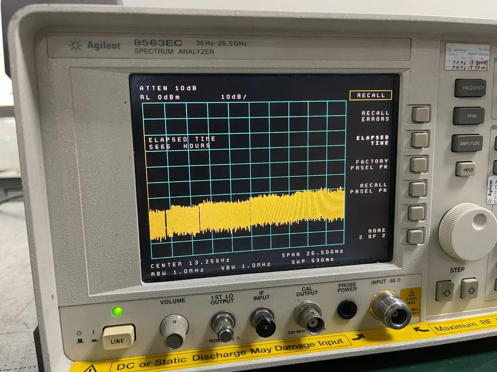 Keysight 8563EC Spectrum Analyzer 9 kHz to 6.5 GHz - ZYYKZ Test Equipment