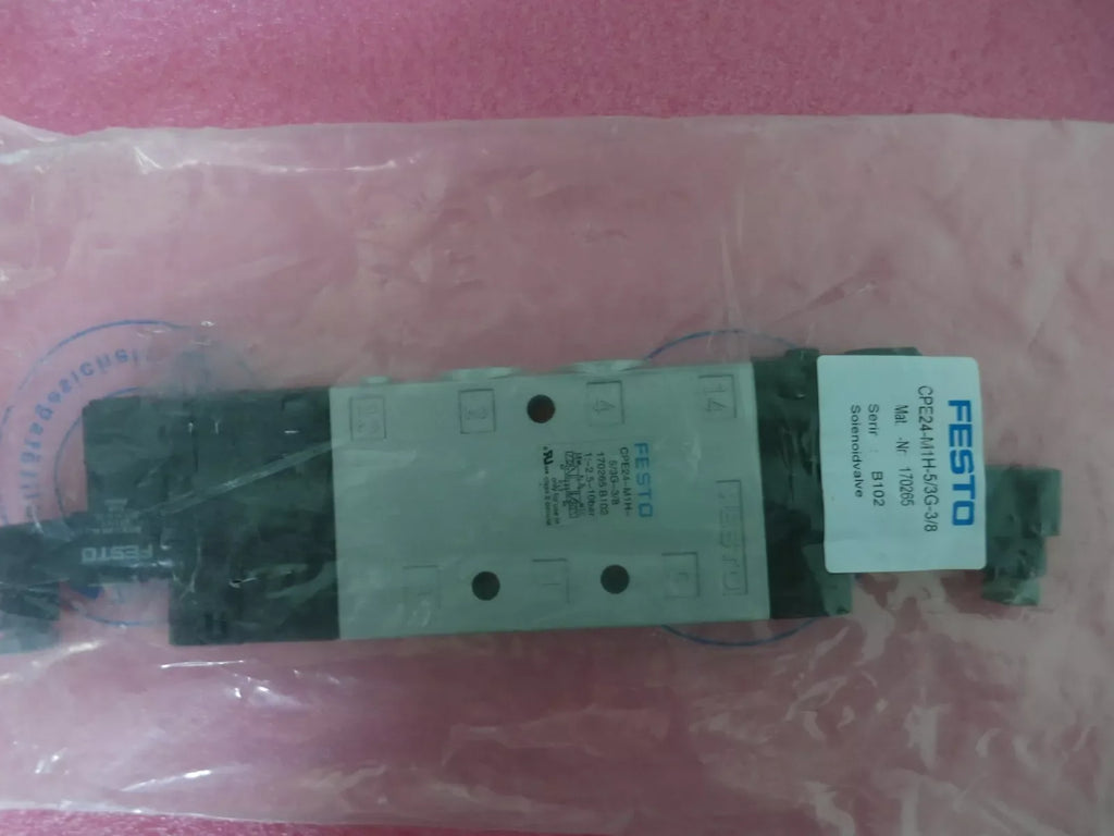 Festo CPE24-M1H-5/3G-3/8 Solenoid Valve - Pneumatic Control Valve - ZYYKZ Test Equipment