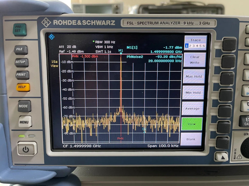 Rohde & Schwarz FSL3 Portable Spectrum Analyzer 9 kHz - 3 GHz - ZYYKZ Test Equipment