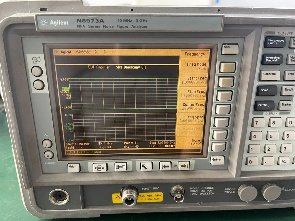 Agilent N8973A Noise Figure Analyzer - 10 MHz to 3 GHz - ZYYKZ Test Equipment
