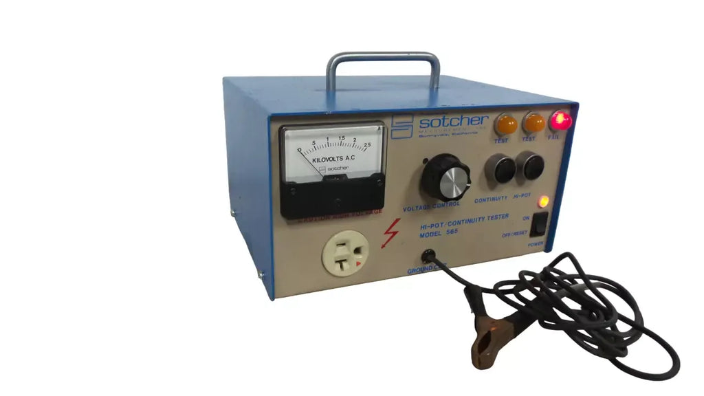 Sotcher Model 565 High Voltage Hi-Pot Tester for Electrical Safety Testing - ZYYKZ Test Equipment