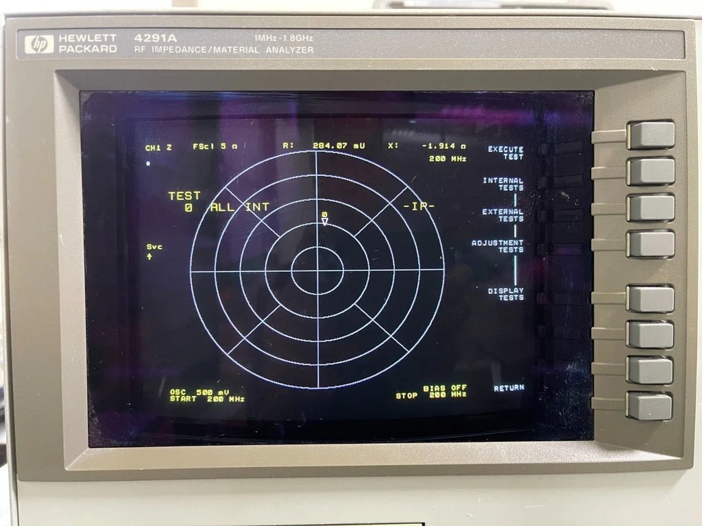 HP Agilent 4291A RF Impedance and Material Analyzer 1MHz–1.8GHz with Opt. 002, 1C2 - ZYYKZ Test Equipment