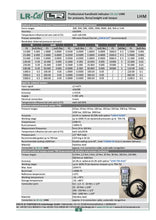 Load image into Gallery viewer, LR-Cal LHM VA Pressure &amp; Torque Meter with Pressure/Vacuum Sensor ±0.05%