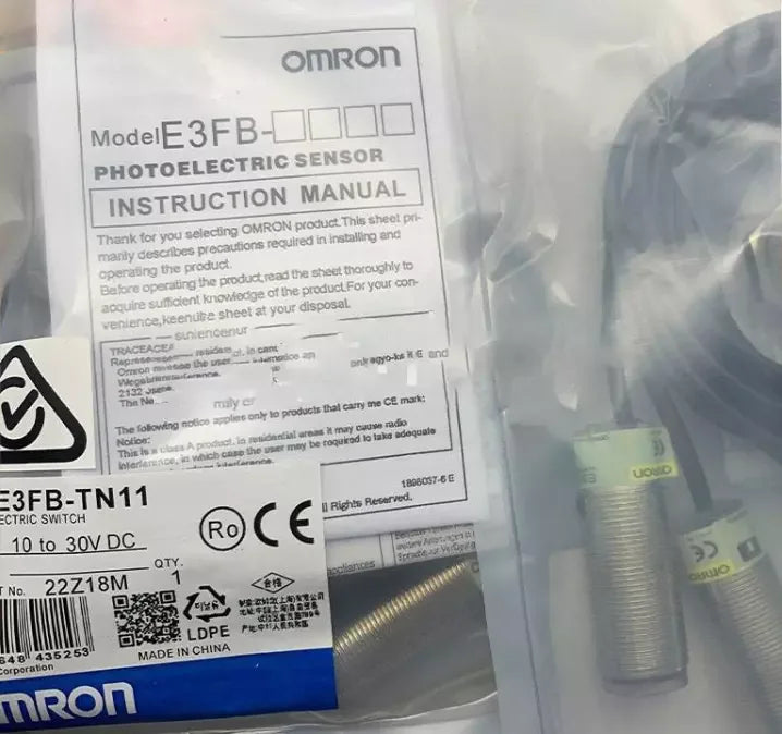 Omron E3FB-TN11 Photoelectric Sensor - Reliable Object Detection - ZYYKZ Test Equipment