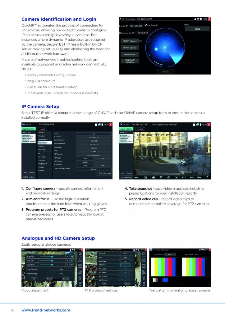 Trend Networks SecuriTEST IP Installation Tester for CCTV Systems