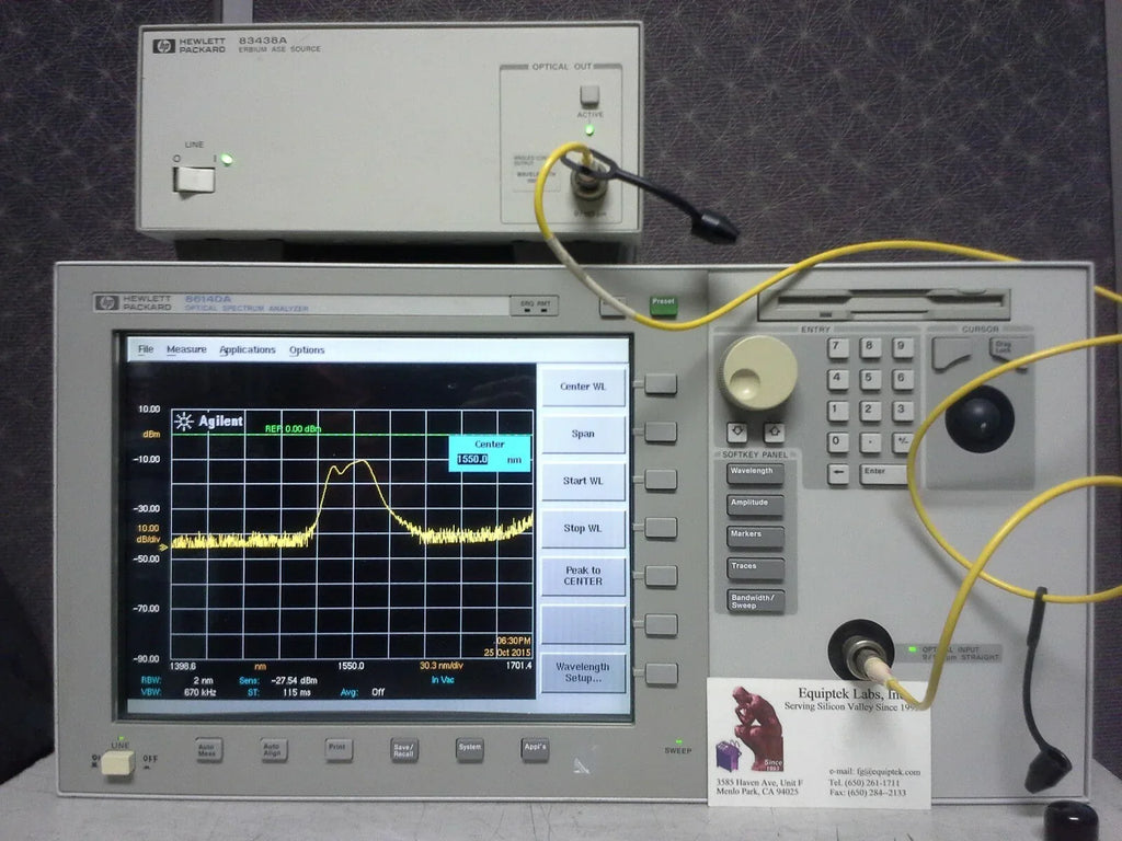Agilent 86140A High-Resolution Optical Spectrum Analyzer - ZYYKZ Test Equipment