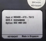 Keysight N9340B Handheld RF Spectrum Analyzer 100 kHz to 3 GHz
