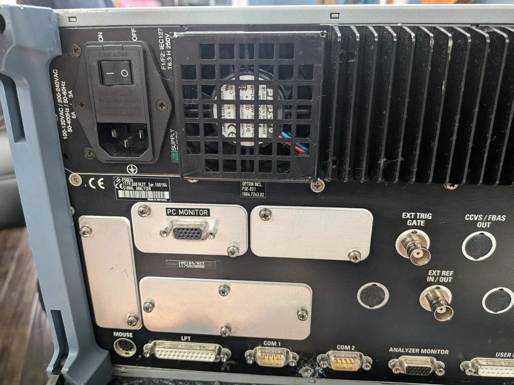 Rohde & Schwarz FSIQ26 Spectrum Analyzer 20 Hz–26.5 GHz with IQ External Mixers - ZYYKZ Test Equipment