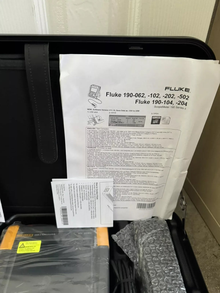 Fluke 190M-4 4-Channel 200 MHz Medical ScopeMeter Oscilloscope - ZYYKZ Test Equipment