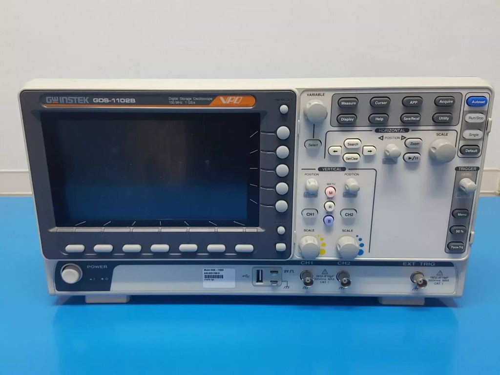 GWInstek GDS-1102B 100MHz 2-Channel Digital Storage Oscilloscope - ZYYKZ Test Equipment
